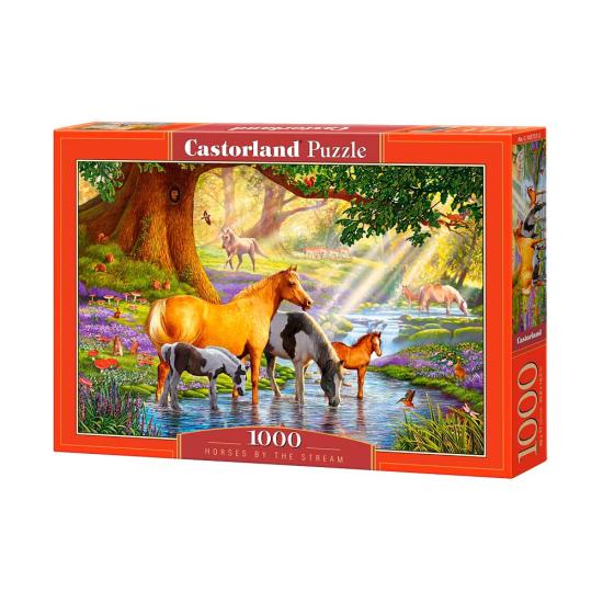 Puzzle Castorland Horses in the Stream 1000 pièces