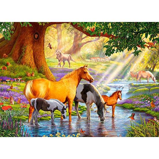 Castorland Horses by the Stream Puzzle 300 pièces