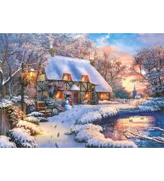 Puzzle Castorland Cabane d'hiver 500 pièces