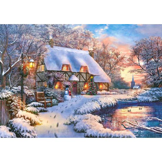 Puzzle Castorland Cabane d'hiver 500 pièces