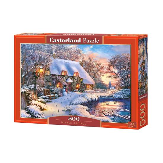 Puzzle Castorland Cabane d'hiver 500 pièces