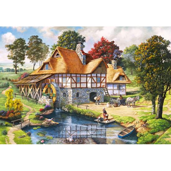 Castorland Puzzle Moulin à eau Cabane 2000 pièces