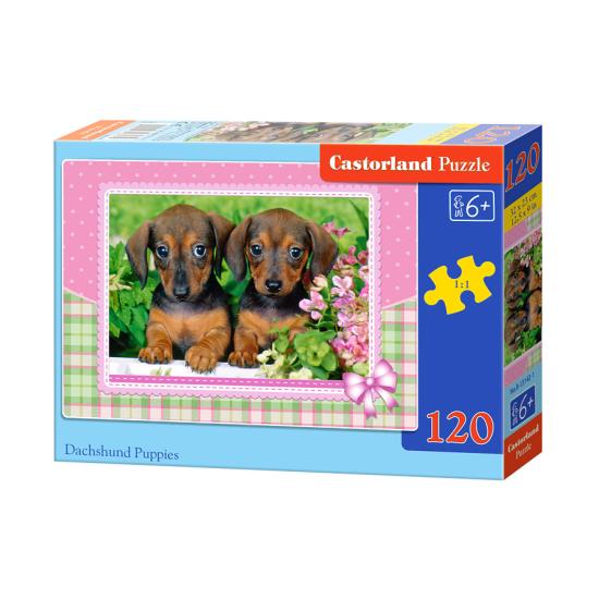 Puzzle Castorland Chiots teckel 120 pièces