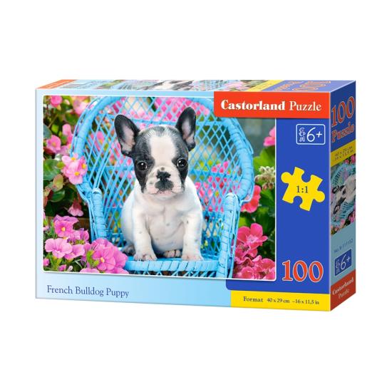 Puzzle Castorland Chiot Bouledogue Français 100 pièces