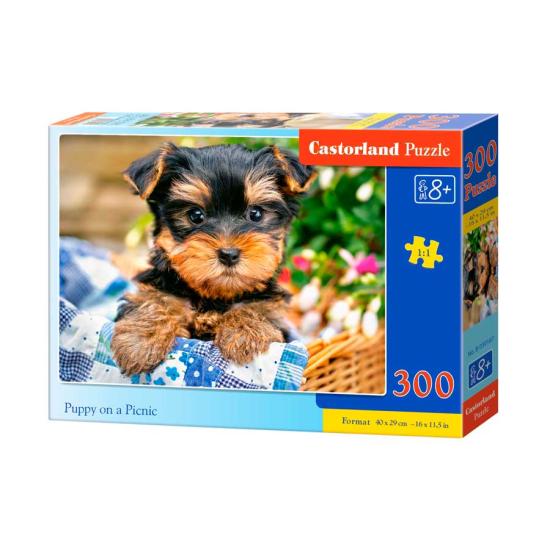 Castorland Chiot sur le pique-nique Puzzle 300 pièces