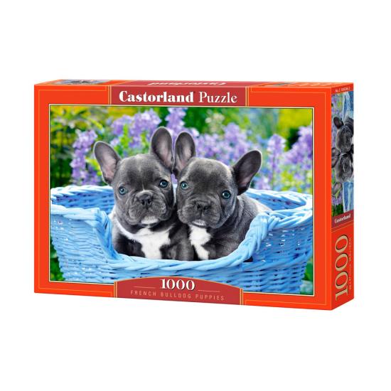 Puzzle Castorland Chiots Bouledogue Français 1000 pièces