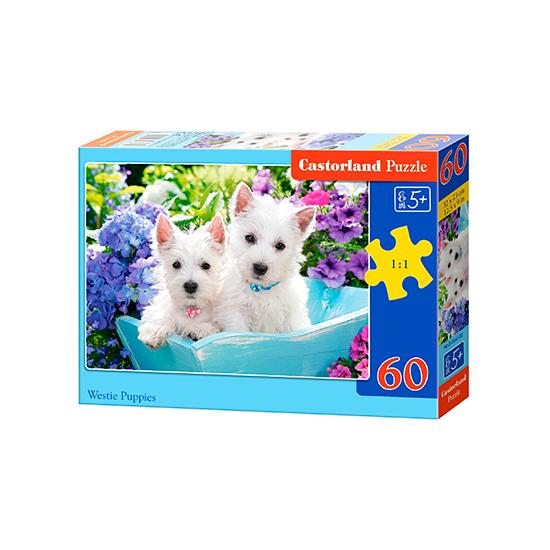Castorland Westie Puppies Puzzle 60 pièces