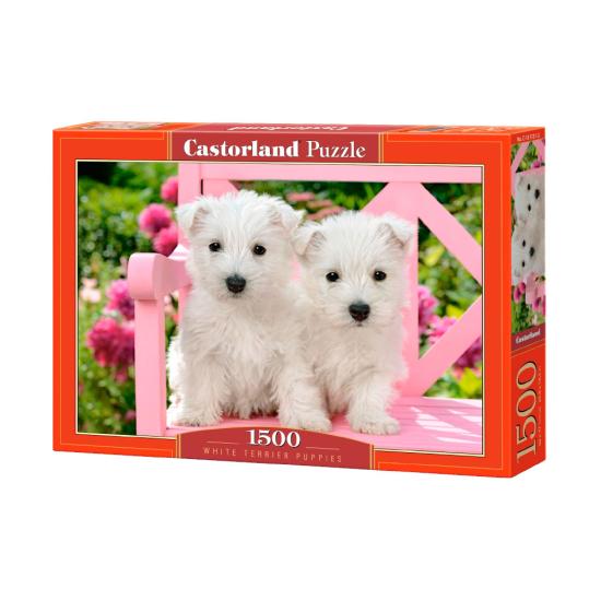Castorland White Terrier Chiots Puzzle 1500 pièces