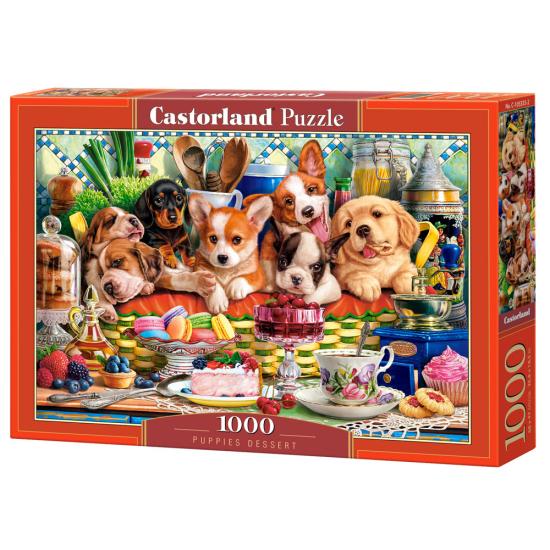 Puzzle Castorland Dessert pour chiots 1000 Pièces