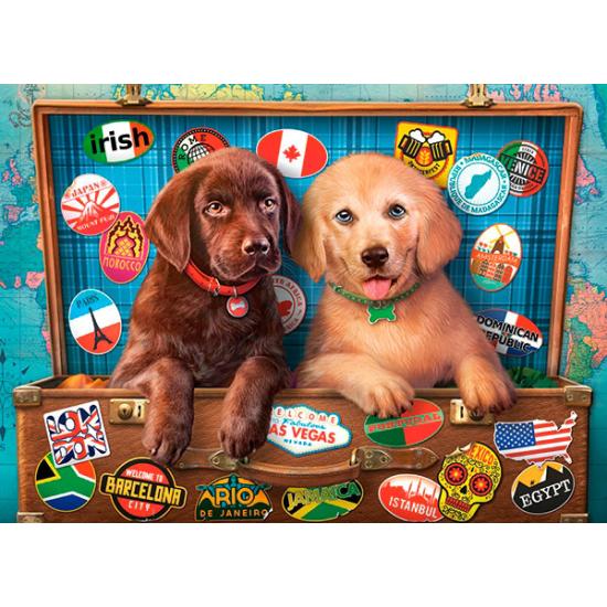 Puzzle Castorland Puppies Stowaways 300 pièces
