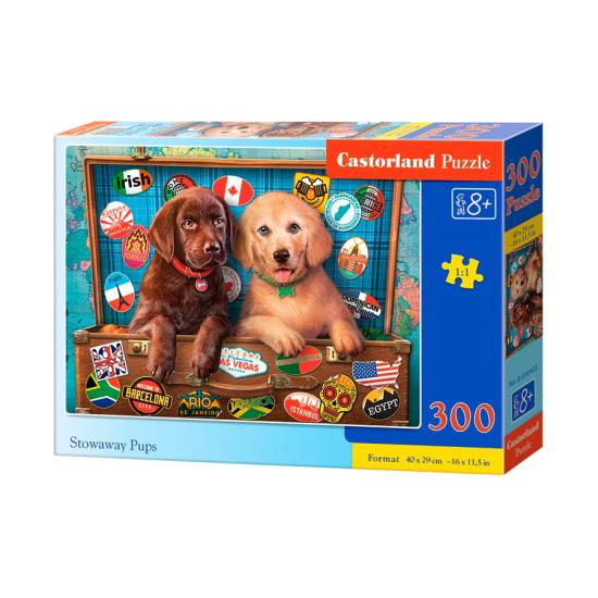 Puzzle Castorland Puppies Stowaways 300 pièces