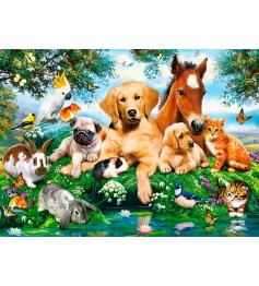 Castorland Animal Buddies in Summer Puzzle 200 pièces