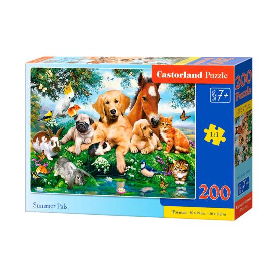 Castorland Animal Buddies in Summer Puzzle 200 pièces