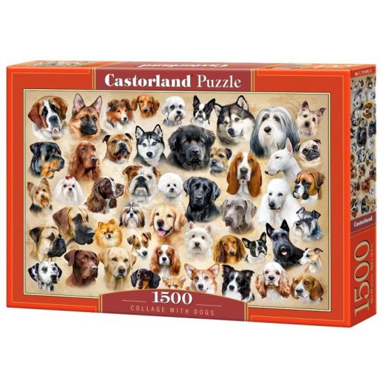 Castorland Puzzle Collage de Chiens 1500 pièces Castorland Puzzle Collage de Chiens 1500 pièces