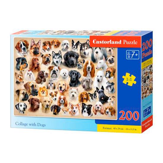 Puzzle Castorland Collage de Chiens 200 pièces