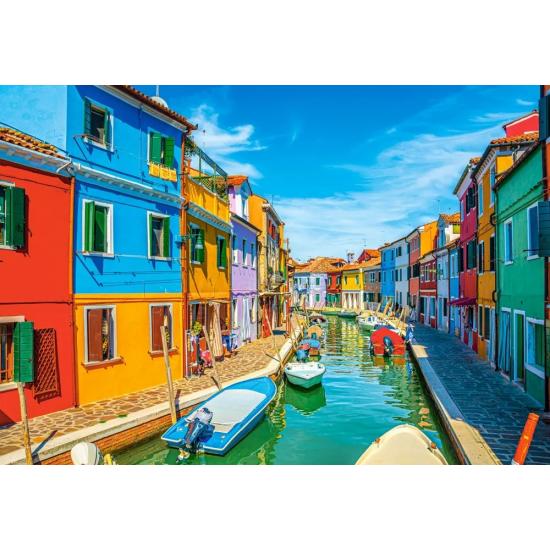 Puzzle Castorland Couleurs de Burano, Italie 1000 Pcs