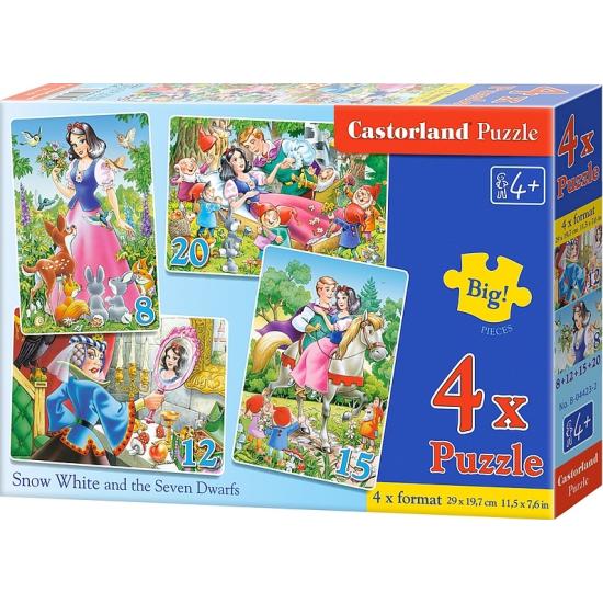 Puzzle Castorland Blanche Neige Conte 8+12+15+20