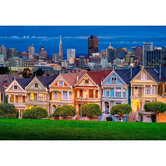 Puzzle Castorland Painted Ladies, San Francisco, 1000 pièces