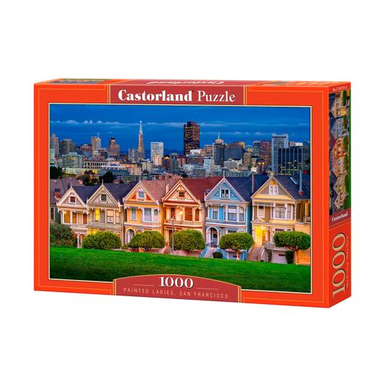Puzzle Castorland Painted Ladies, San Francisco, 1000 pièces