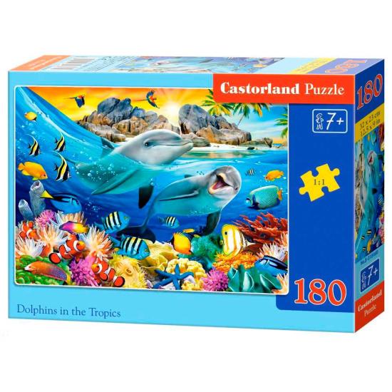 Puzzle Castorland Dauphins sous les tropiques 180 pièces Puzzle Castorland Dauphins sous les tropiques 180 pièces
