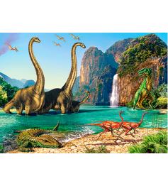Puzzle Castorland Dans Le Monde Des Dinosaures 60 Pièces