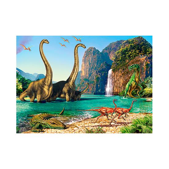 Puzzle Castorland Dans Le Monde Des Dinosaures 60 Pièces