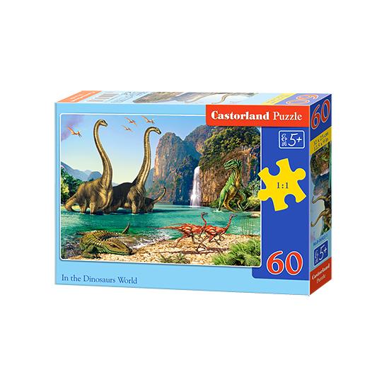 Puzzle Castorland Dans Le Monde Des Dinosaures 60 Pièces