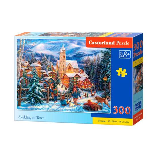 Castorland Sleigh to Town Puzzle 300 pièces Castorland Sleigh to Town Puzzle 300 pièces