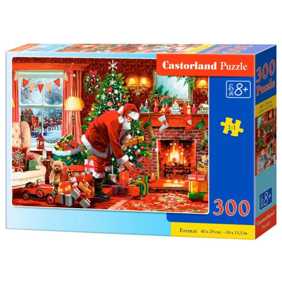 Puzzle Castorland Livraison spéciale du Père Noël de 300 pièces