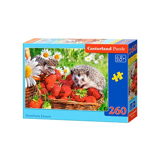 Castorland Hérissons et fraises Puzzle 260 pièces