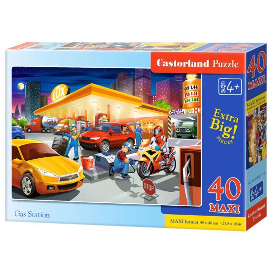 Puzzle Castorland Station Service XXL 40 pièces