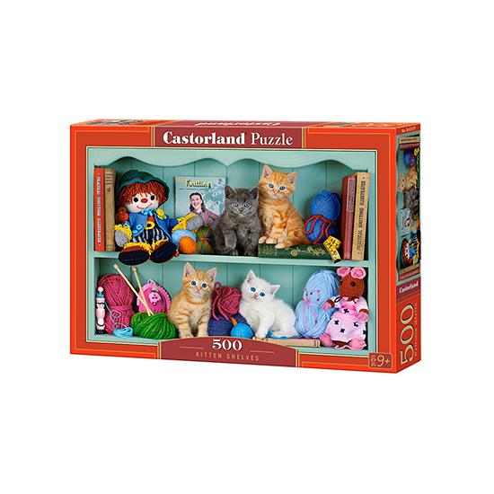 Castorland Puzzle Chaton Étagère 500 pièces