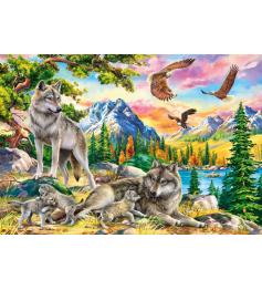 Puzzle Castorland Famille de Loups et Aigles 1000 Pcs