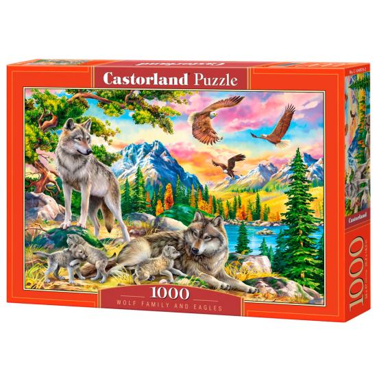 Puzzle Castorland Famille de Loups et Aigles 1000 Pcs
