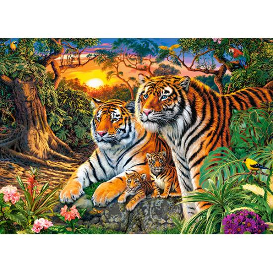 Puzzle Castorland Famille de Tigres 180 pcs.