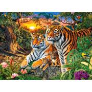 Castorland Puzzle Famille de Tigres 2000 pièces