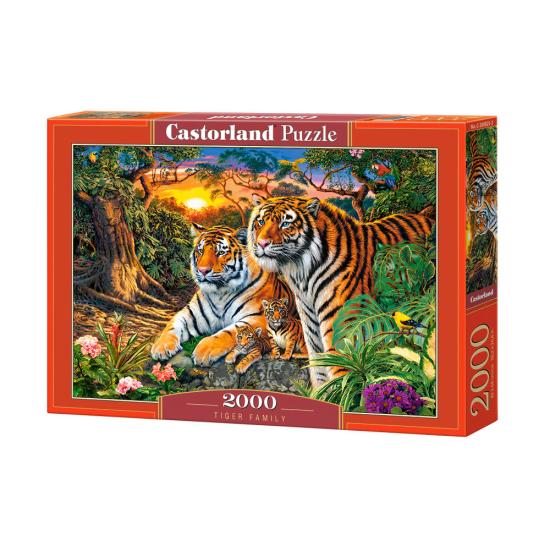 Castorland Puzzle Famille de Tigres 2000 pièces