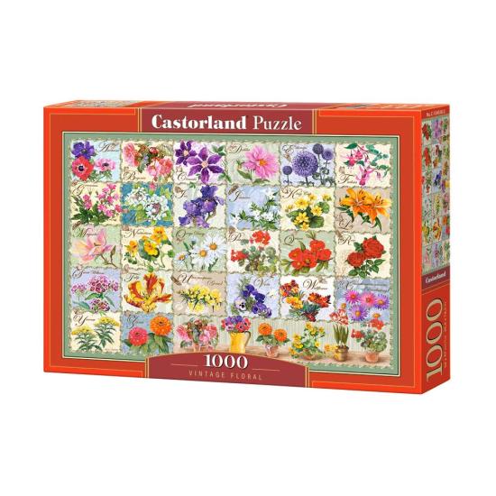 Castorland Puzzle 1000 pièces Fleurs vintage