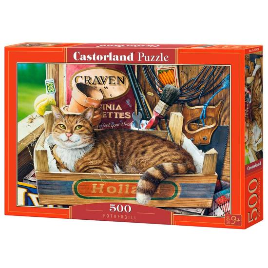 Puzzle Castorland Fothergill, Le chat dans la boîte 500 pièc
