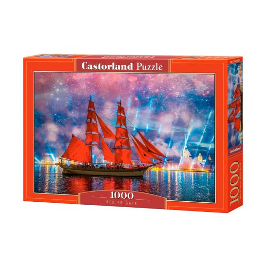 Castorland Puzzle Frégate Rouge 1000 pièces