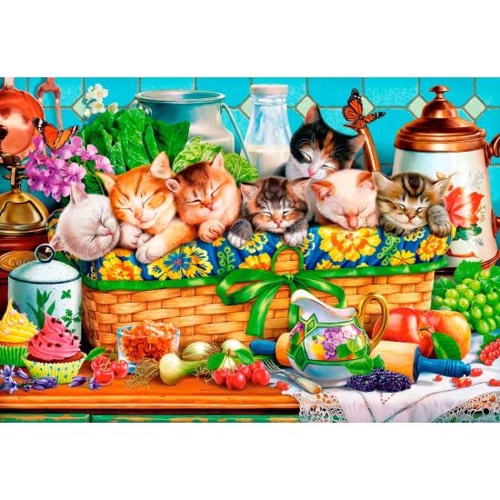 Puzzle Castorland Chatons Qui Font la Sieste 1000 pièces Puzzle Castorland Chatons Qui Font la Sieste 1000 pièces