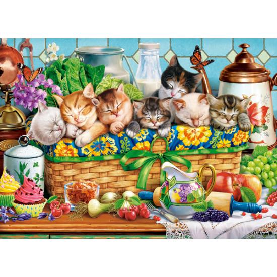 Puzzle Castorland Chatons qui Font la Sieste 200 Pcs