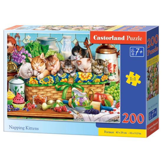 Puzzle Castorland Chatons qui Font la Sieste 200 Pcs