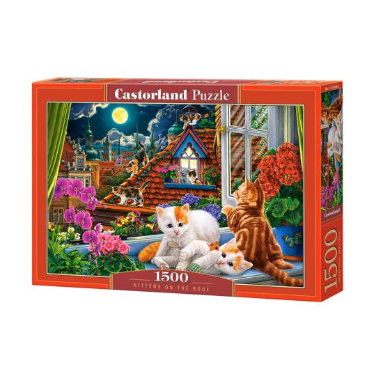 Castorland Chatons sur le toit Puzzle 1500 pièces