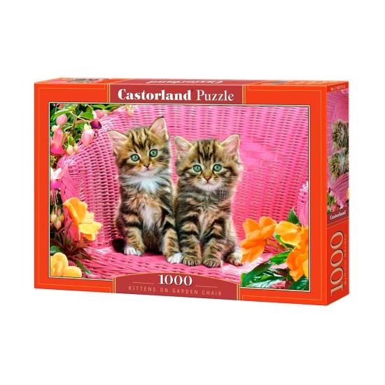 Castorland Chatons dans une chaise de jardin Puzzle 1000 pièces
