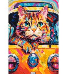Puzzle Castorland Chat Dans Le Bus 1000 pièce