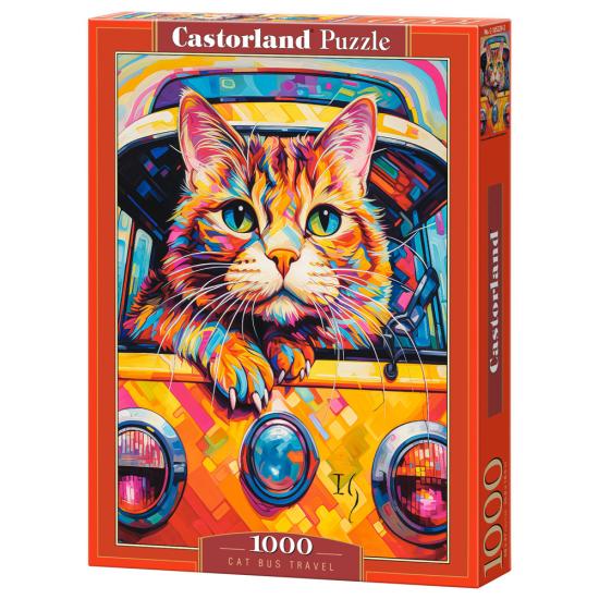Puzzle Castorland Chat Dans Le Bus 1000 pièce
