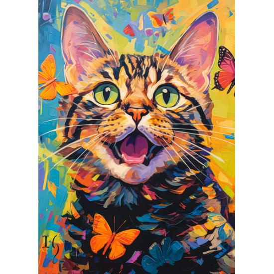 Puzzle Castorland Chat Heureux 260 pièces Puzzle Castorland Chat Heureux 260 pièces