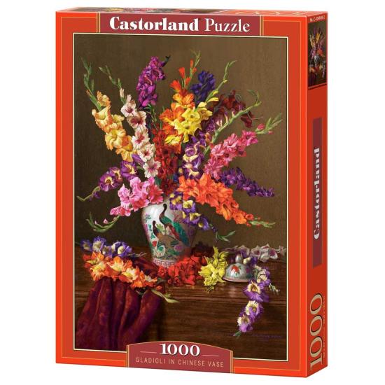 Puzzle Castorland Glaïeuls dans un vase chinois 1000 pièces Puzzle Castorland Glaïeuls dans un vase chinois 1000 pièces