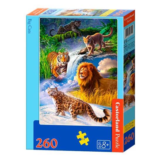 Puzzle Castorland Big Cats 260 pièces